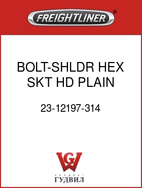 Оригинальная запчасть Фредлайнер 23-12197-314 BOLT-SHLDR,HEX SKT HD,PLAIN