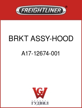 Оригинальная запчасть Фредлайнер A17-12674-001 BRKT ASSY-HOOD SUPT,RH