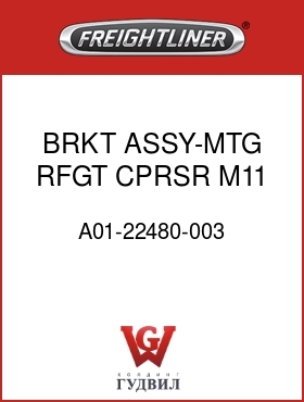 Оригинальная запчасть Фредлайнер A01-22480-003 BRKT ASSY-MTG,RFGT CPRSR,M11
