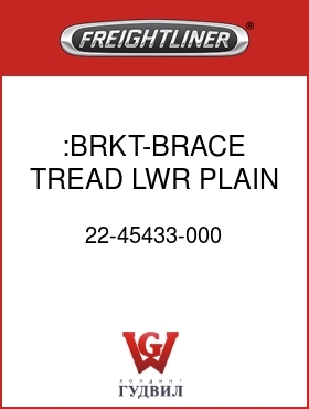 Оригинальная запчасть Фредлайнер 22-45433-000 :BRKT-BRACE,TREAD,LWR,PLAIN