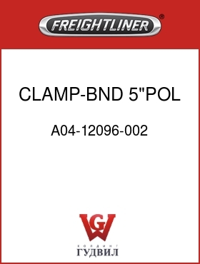 Оригинальная запчасть Фредлайнер A04-12096-002 CLAMP-BND,5"POL SST