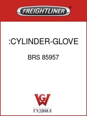 Оригинальная запчасть Фредлайнер BRS 85957 :CYLINDER-GLOVE BOX