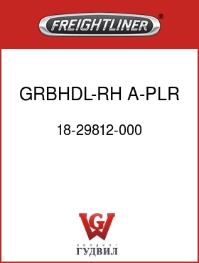 Оригинальная запчасть Фредлайнер 18-29812-000 GRBHDL-RH,A-PLR,GRAY