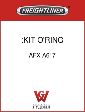 Оригинальная запчасть Фредлайнер AFX A617 :KIT,O'RING AND WASHER