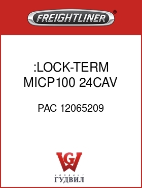 Оригинальная запчасть Фредлайнер PAC 12065209 :LOCK-TERM,MICP100,24CAV,A-LK