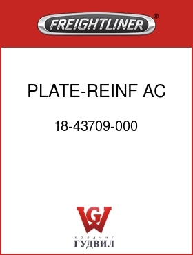 Оригинальная запчасть Фредлайнер 18-43709-000 PLATE-REINF,AC TV OUTLET