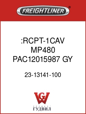 Оригинальная запчасть Фредлайнер 23-13141-100 :RCPT-1CAV,MP480,PAC12015987,GY
