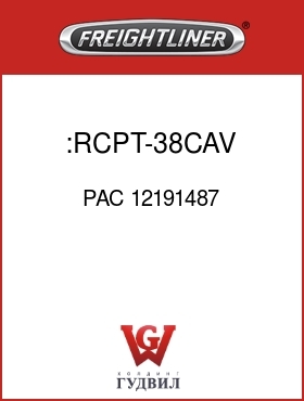 Оригинальная запчасть Фредлайнер PAC 12191487 :RCPT-38CAV,MPMXDS,GRY