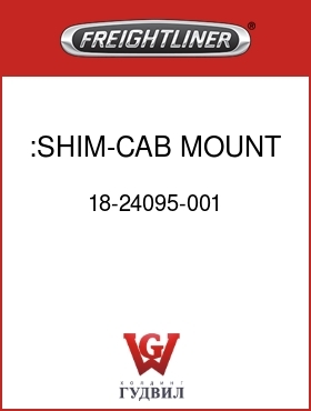 Оригинальная запчасть Фредлайнер 18-24095-001 :SHIM-CAB MOUNT,CONV,RH