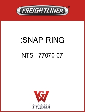 Оригинальная запчасть Фредлайнер NTS 177070 07 :SNAP RING