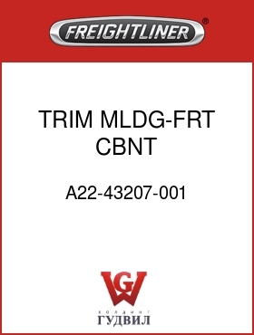 Оригинальная запчасть Фредлайнер A22-43207-001 TRIM MLDG-FRT CBNT,CTR/99/110R