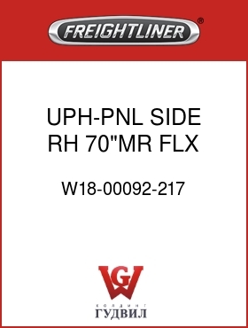Оригинальная запчасть Фредлайнер W18-00092-217 UPH-PNL,SIDE,RH,70"MR,FLX