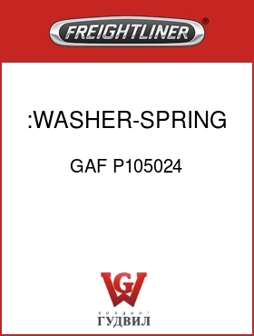 Оригинальная запчасть Фредлайнер GAF P105024 :WASHER-SPRING,12.3IDX34OD