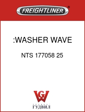 Оригинальная запчасть Фредлайнер NTS 177058 25 :WASHER,WAVE