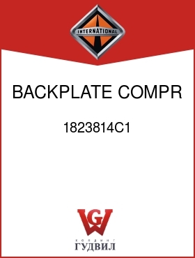 Оригинальная запчасть Интернешнл 1823814C1 BACKPLATE, COMPR HSG