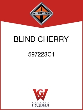 Оригинальная запчасть Интернешнл 597223C1 BLIND CHERRY