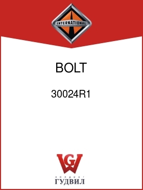 Оригинальная запчасть Интернешнл 30024R1 BOLT