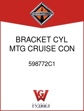 Оригинальная запчасть Интернешнл 598772C1 BRACKET, CYL MTG CRUISE CON