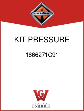 Оригинальная запчасть Интернешнл 1666271C91 KIT, PRESSURE RELIEF