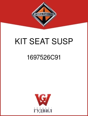 Оригинальная запчасть Интернешнл 1697526C91 KIT, SEAT SUSP COVER