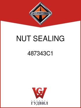 Оригинальная запчасть Интернешнл 487343C1 NUT, SEALING 5/8