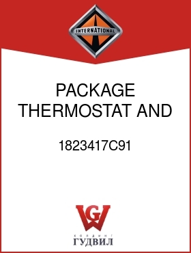 Оригинальная запчасть Интернешнл 1823417C91 PACKAGE, THERMOSTAT AND GASKET