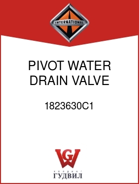 Оригинальная запчасть Интернешнл 1823630C1 PIVOT, WATER DRAIN VALVE