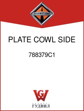 Оригинальная запчасть Интернешнл 788379C1 PLATE, COWL SIDE MTG