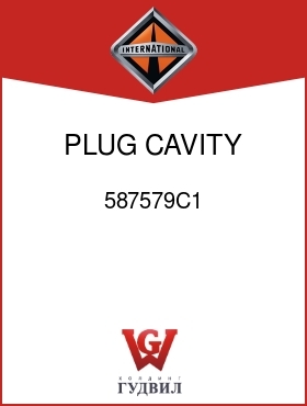 Оригинальная запчасть Интернешнл 587579C1 PLUG, CAVITY