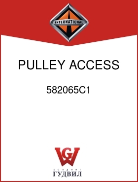 Оригинальная запчасть Интернешнл 582065C1 PULLEY, ACCESS DRIVE