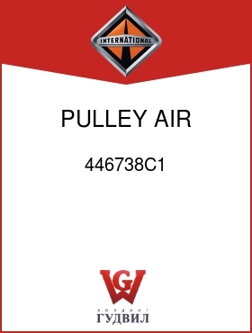 Оригинальная запчасть Интернешнл 446738C1 PULLEY, AIR COMPR