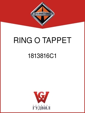 Оригинальная запчасть Интернешнл 1813816C1 RING, O TAPPET BODY