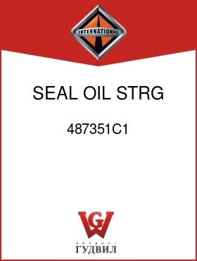 Оригинальная запчасть Интернешнл 487351C1 SEAL, OIL STRG GEAR HSG