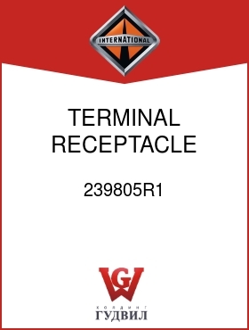 Оригинальная запчасть Интернешнл 239805R1 TERMINAL, RECEPTACLE NON-INSULATED