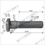 ШПИЛЬКА КОЛЕСА SCANIA 7/8" 86/98MM MANSONS