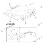 КРОНШТЕЙН ВЕРХНЕГО СПОЙЛЕРА КРЫШИ 7600GW ЛЕВЫЙ
