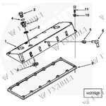 ИЗОЛЯТОР БОЛТА КЛАПАННОЙ КРЫШКИ/ПЕРЕДНЕЙ ПЛИТЫ 