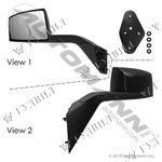 ЗЕРКАЛО КАПОТА В СБОРЕ С КРОНШТЕЙНОМ ЛЕВОЕ