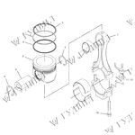 КОЛЬЦО ПОРШНЕВОЕ МАСЛОСЪЕМНОЕ CAT C12,C13 