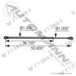 ВАЛ РУЛЕВОЙ КОЛОНКИ В СБОРЕ VOLVO VN, VNL, VNX