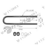 К-Т СТРЕМЯНОК  VOLVO/П/П 7/8"X3"X14.5" MANSONS (2шт)