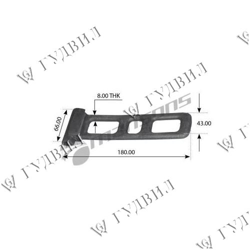 ХОМУТ БРЫЗГОВИКА SCANIA 1383858 MANSONS - 900346/1383858