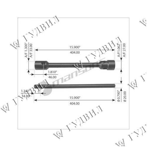 КЛЮЧ БАЛОННЫЙ - WS2733TD