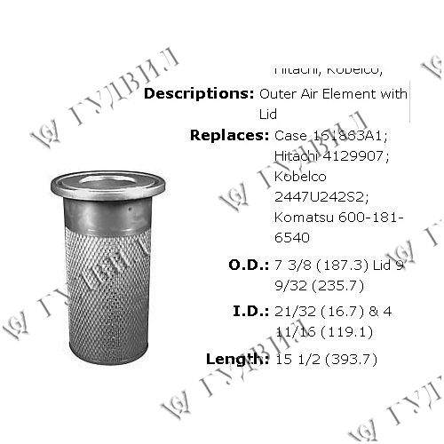 ФИЛЬТР ВОЗДУШНЫЙ - LAF1804