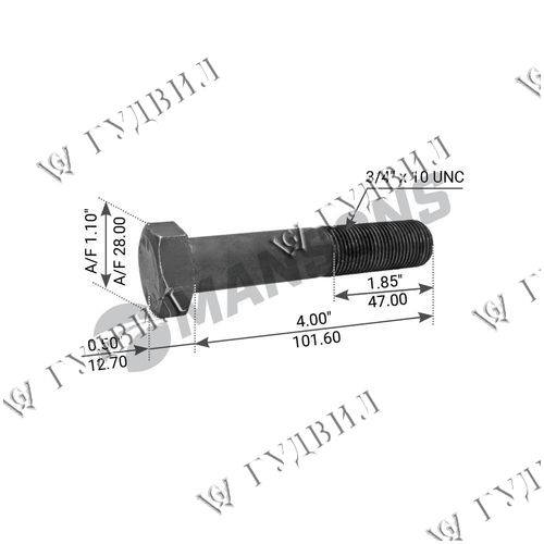 БОЛТ 3/4-10х4" MANSONS - 620109