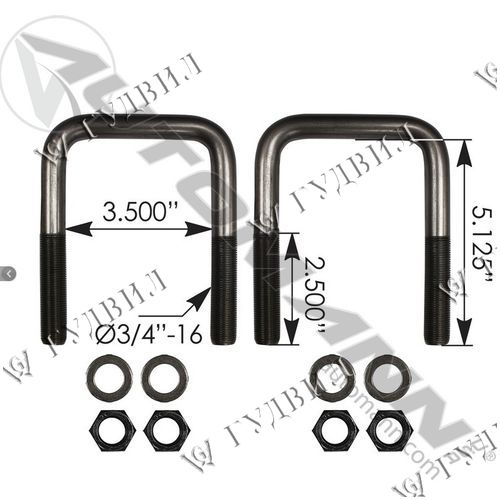 К-Т СТРЕМЯНОК ЗАДНЕЙ РЕССОРЫ PETERBILT  (2шт) - AUBK8253-051