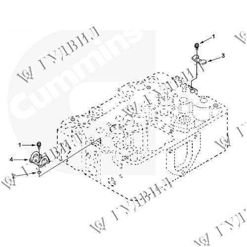 МОСТ ТОПЛИВНЫЙ ГОЛОВКИ БЛОКА  - M-147100