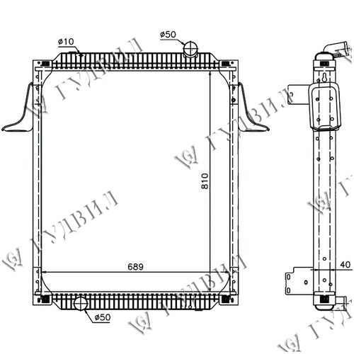 РАДИАТОР - TD07-58-049B