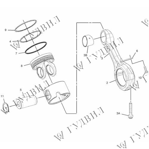 КОЛЬЦО КОМПРЕССИОННОЕ CAT C9 - M-1979299