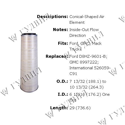 ФИЛЬТР ВОЗДУШНЫЙ - LAF9396